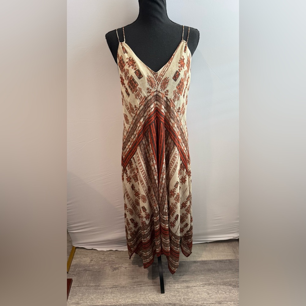 Lucky Brand Ethnic‎ Pattern Maxi Dress